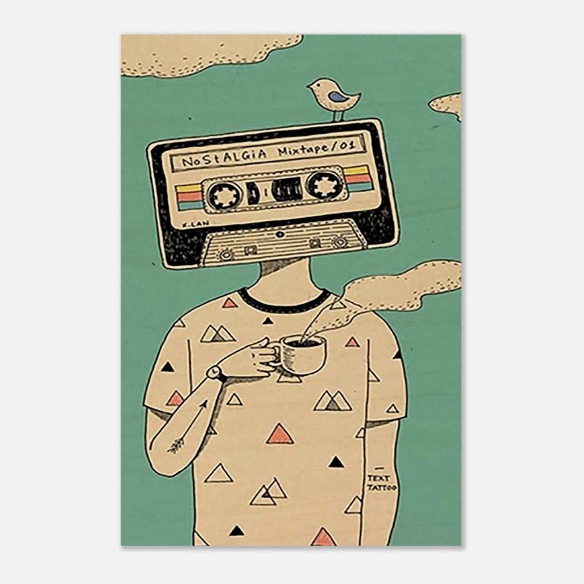 Da Vinci Pop Art Wall art print - Wood Prints - 60x90 cm / 24x36″ -