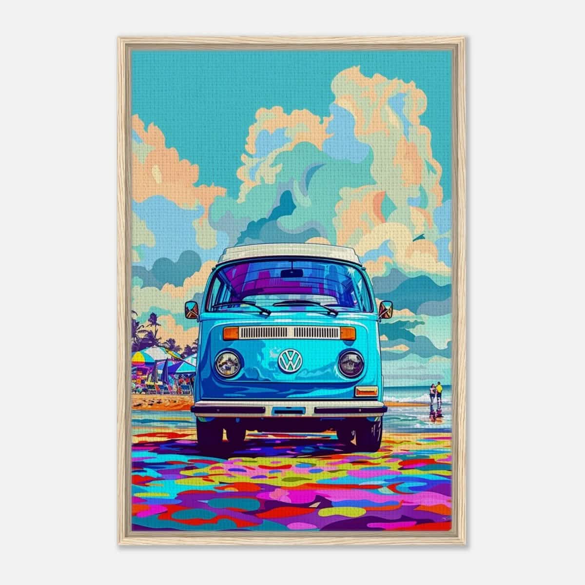 Da Vinci Pop Art Wall art print - Framed Canvas - 60x90 cm / 24x36″ - Wood frame