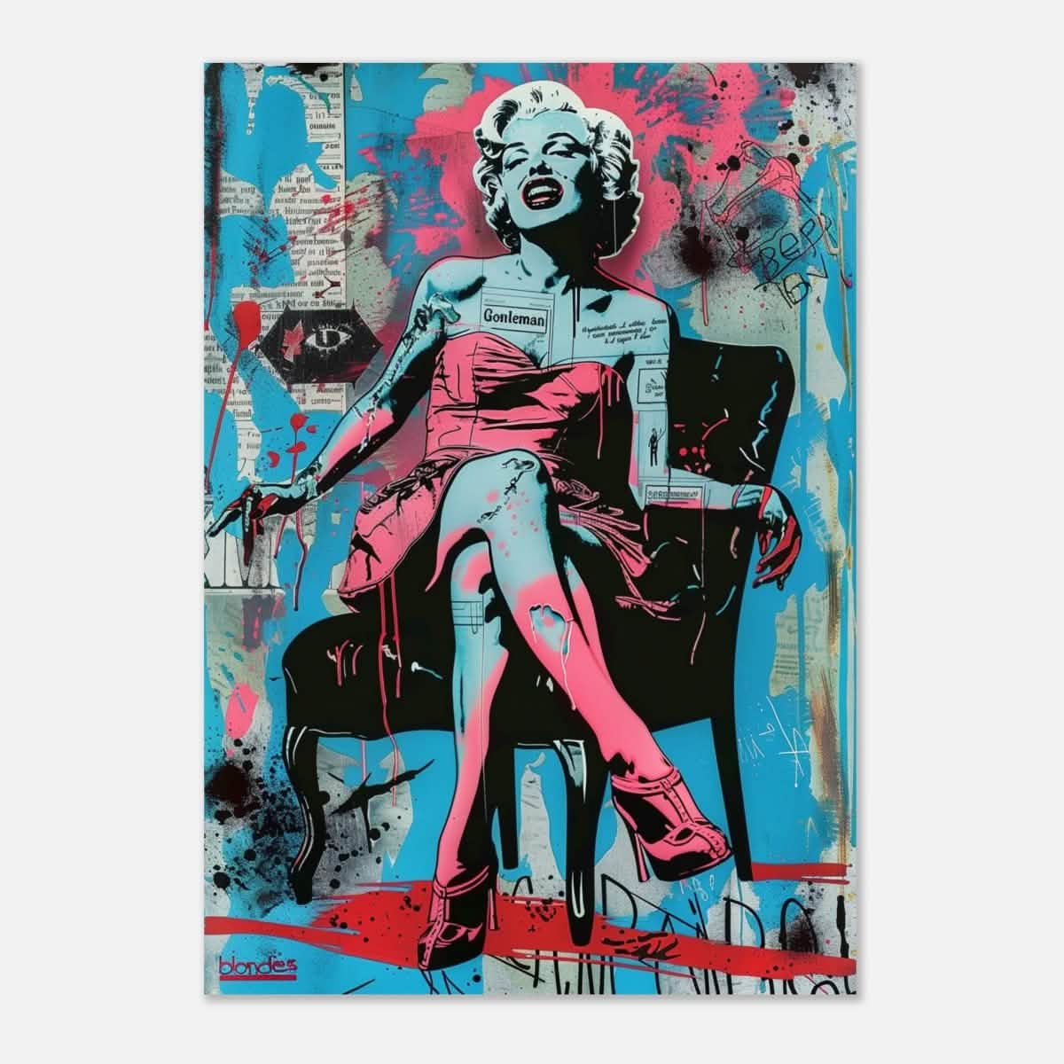 Da Vinci Pop Art Wall art print - Aluminum Print - 70x100 cm / 28x40″ -