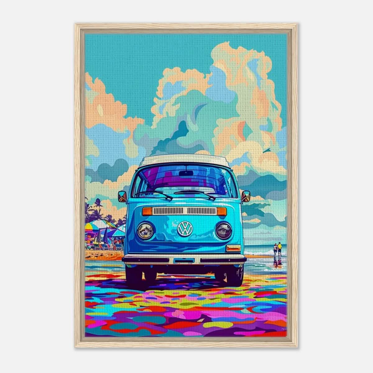 Da Vinci Pop Art Wall art print - Framed Canvas - 50x75 cm / 20x30″ - Wood frame