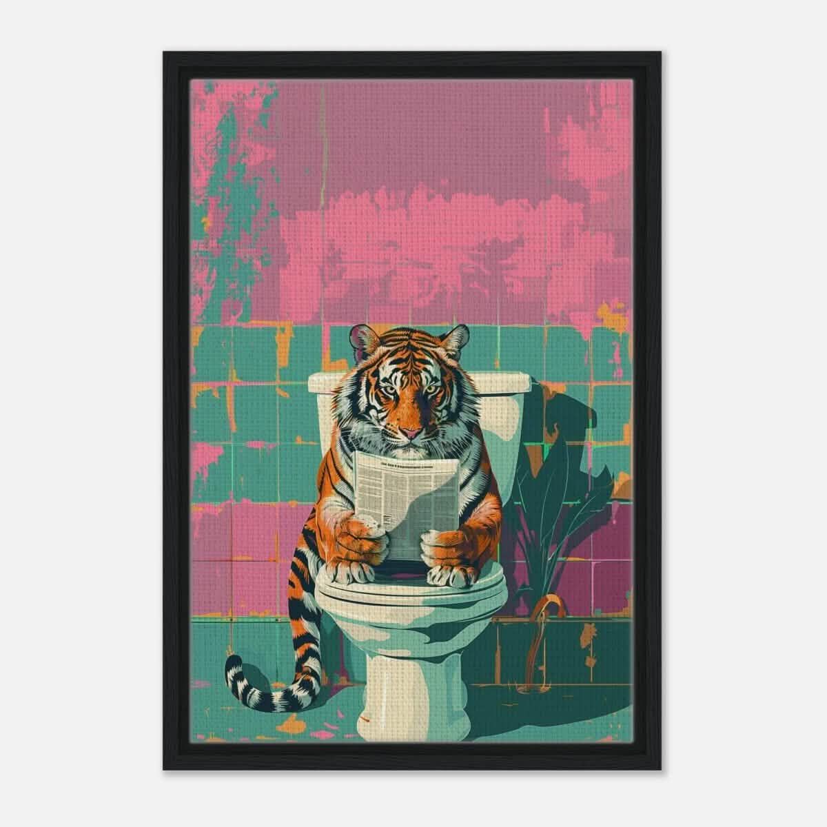 Da Vinci Pop Art Wall art print - Framed Canvas - 40x60 cm / 16x24″ - Black frame