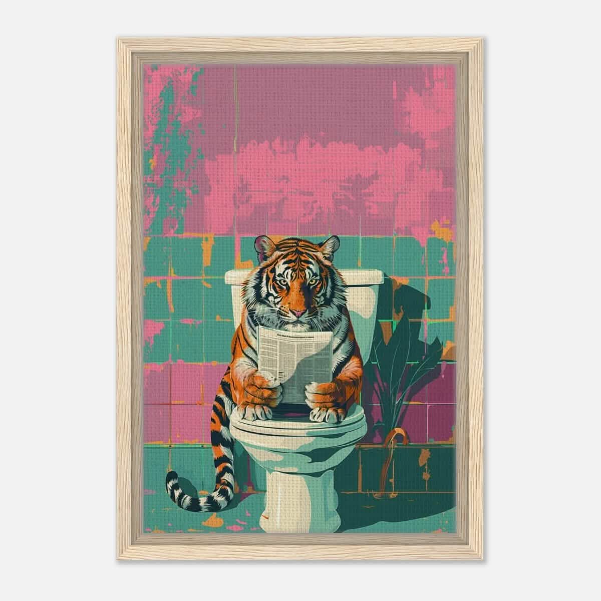 Da Vinci Pop Art Wall art print - Framed Canvas - 30x45 cm / 12x18″ - Wood frame