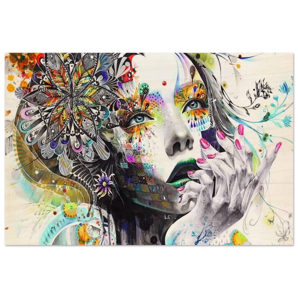 Da Vinci Pop Art wall art print - Wood Prints - 40x60 cm / 16x24″ -