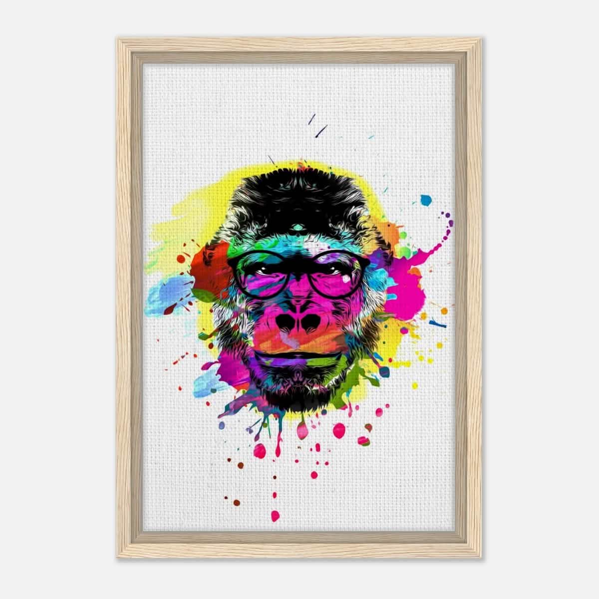 Da Vinci Pop Art Wall art print - Framed Canvas - 30x45 cm / 12x18″ - Wood frame