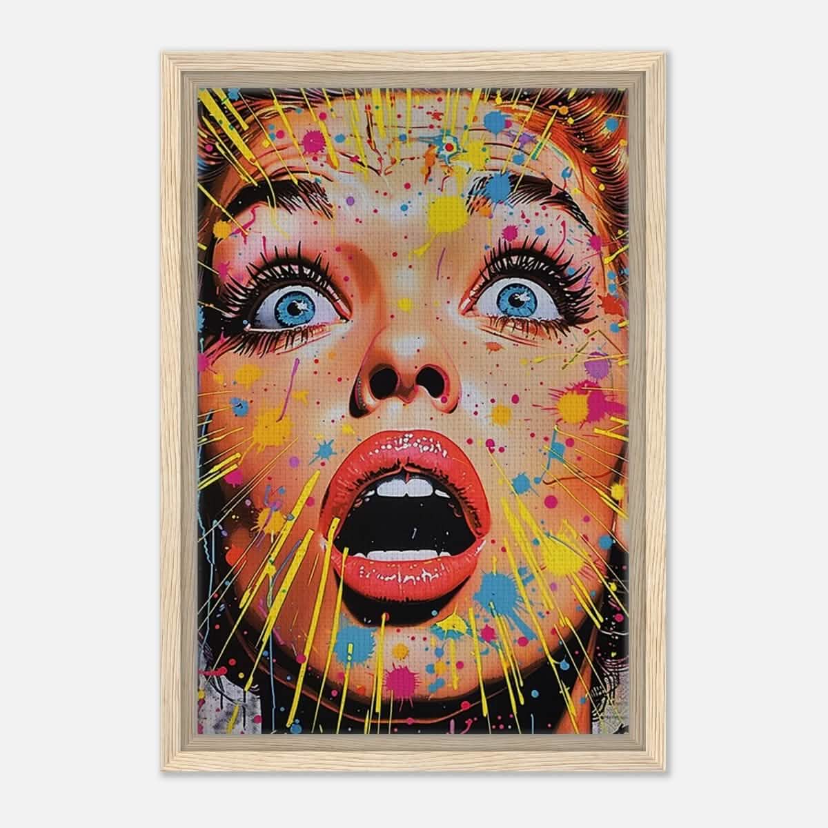 Da Vinci Pop Art Wall art print - Framed Canvas - 30x45 cm / 12x18″ - Wood frame