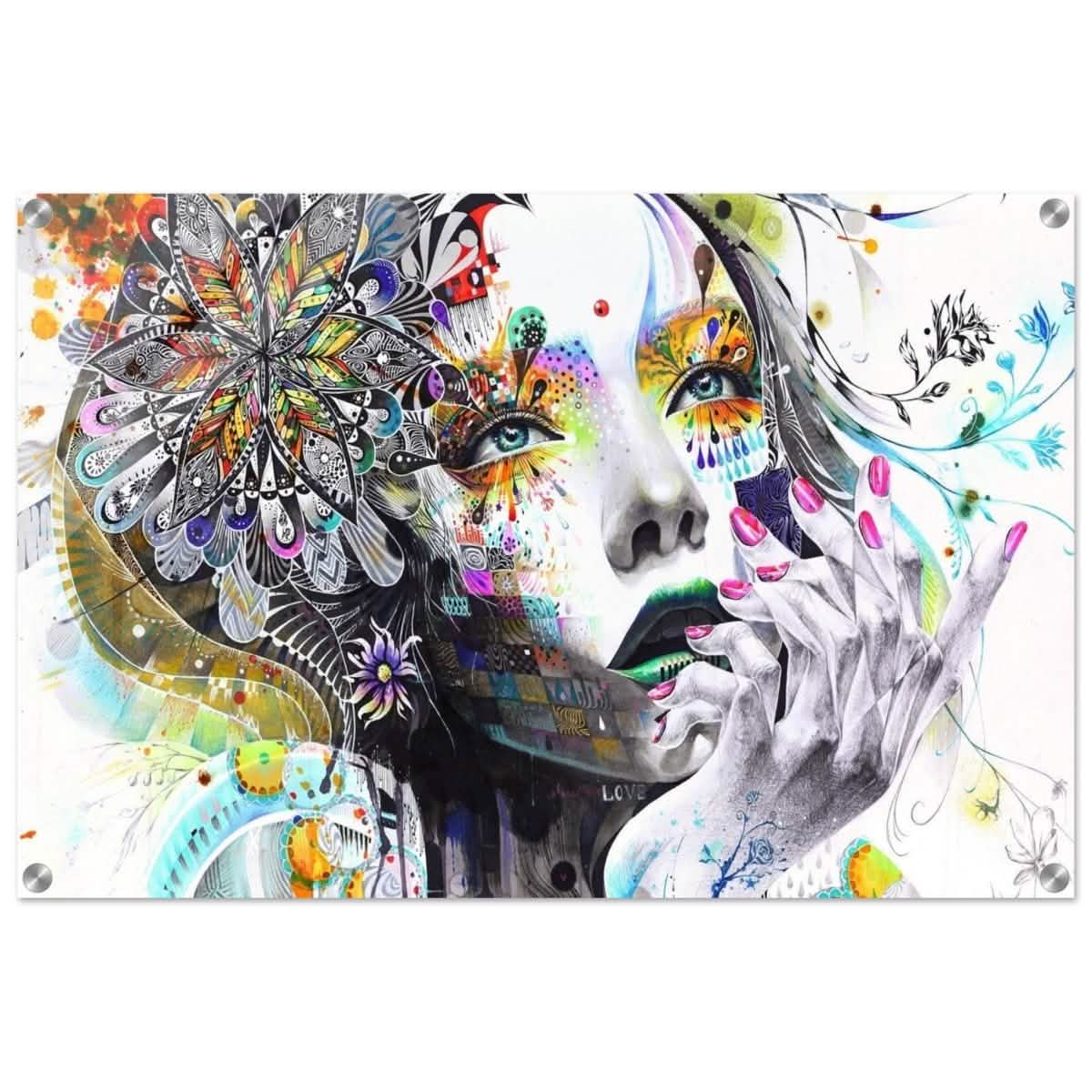 Da Vinci Pop Art wall art print - Acrylic Print - 50x75 cm / 20x30″ -