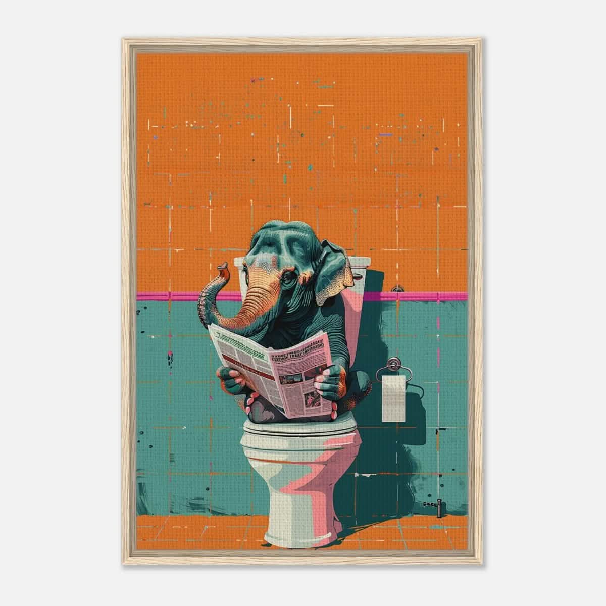 Da Vinci Pop Art Wall art print - Framed Canvas - 60x90 cm / 24x36″ - Wood frame