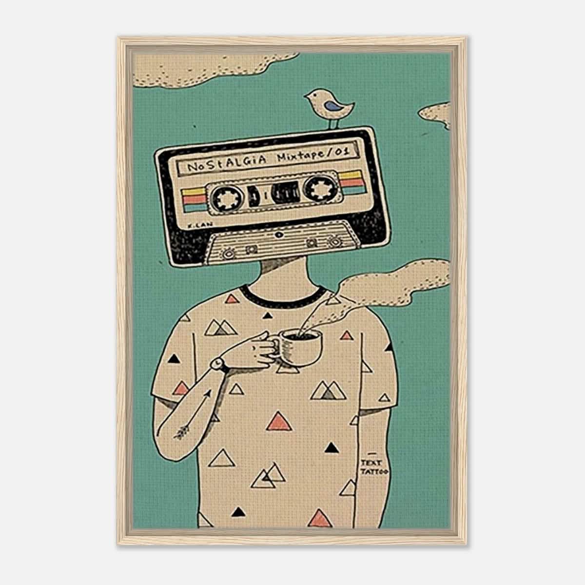 Da Vinci Pop Art Wall art print - Framed Canvas - 50x75 cm / 20x30″ - Wood frame