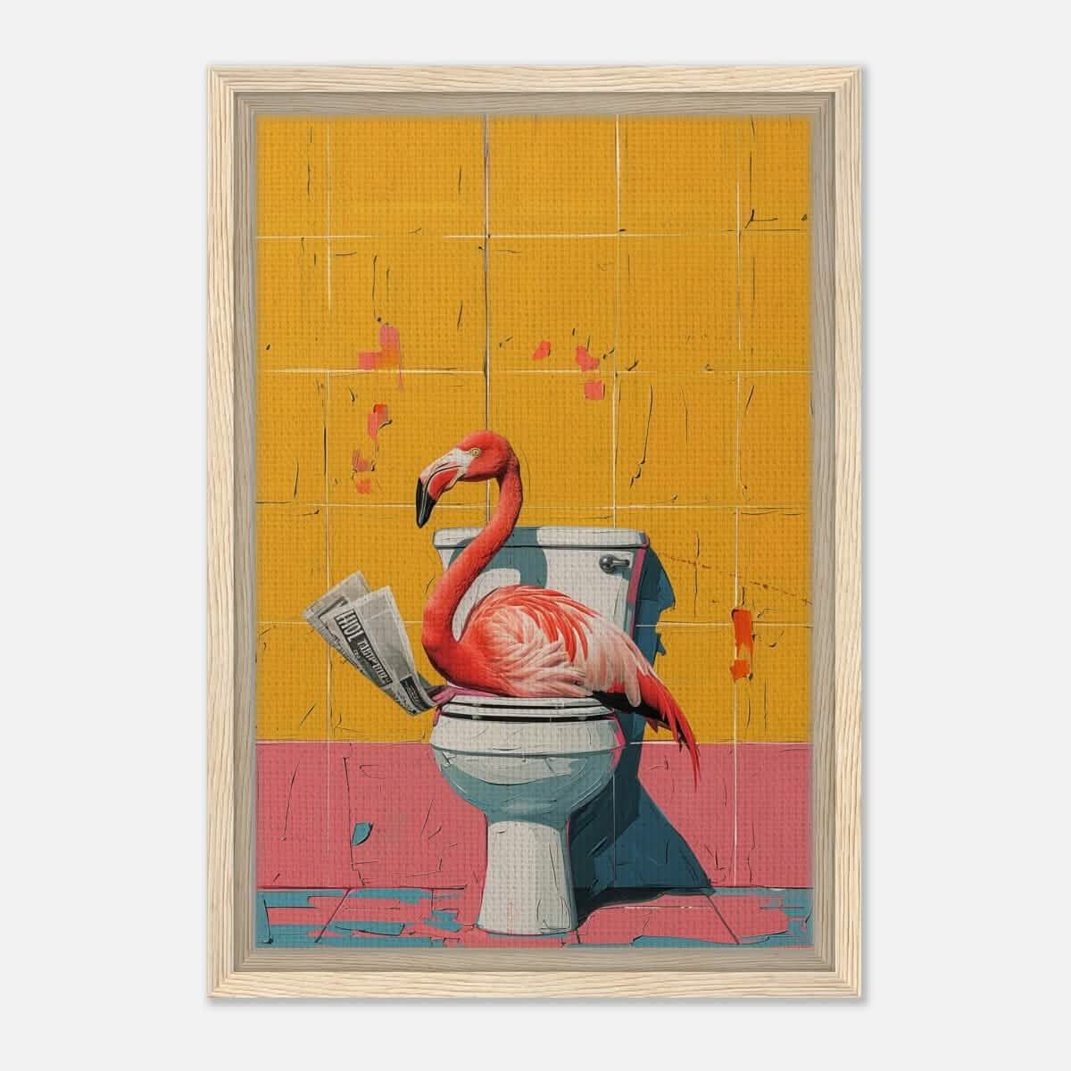 Da Vinci Pop Art Wall art print - Framed Canvas - 30x45 cm / 12x18″ - Wood frame