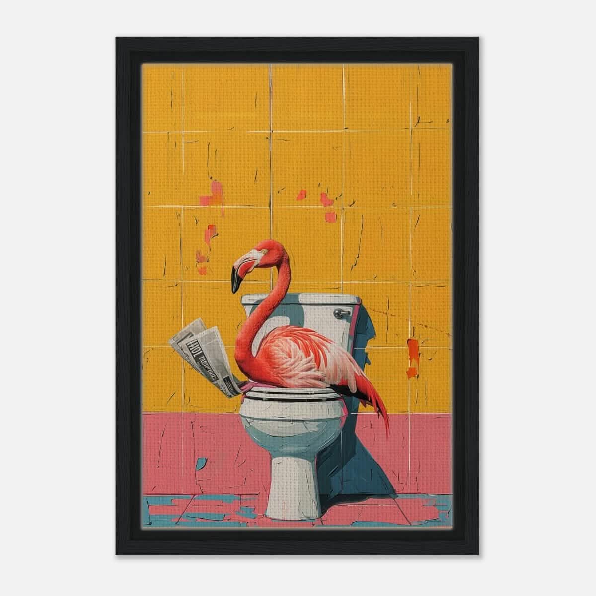 Da Vinci Pop Art Wall art print - Framed Canvas - 30x45 cm / 12x18″ - Black frame