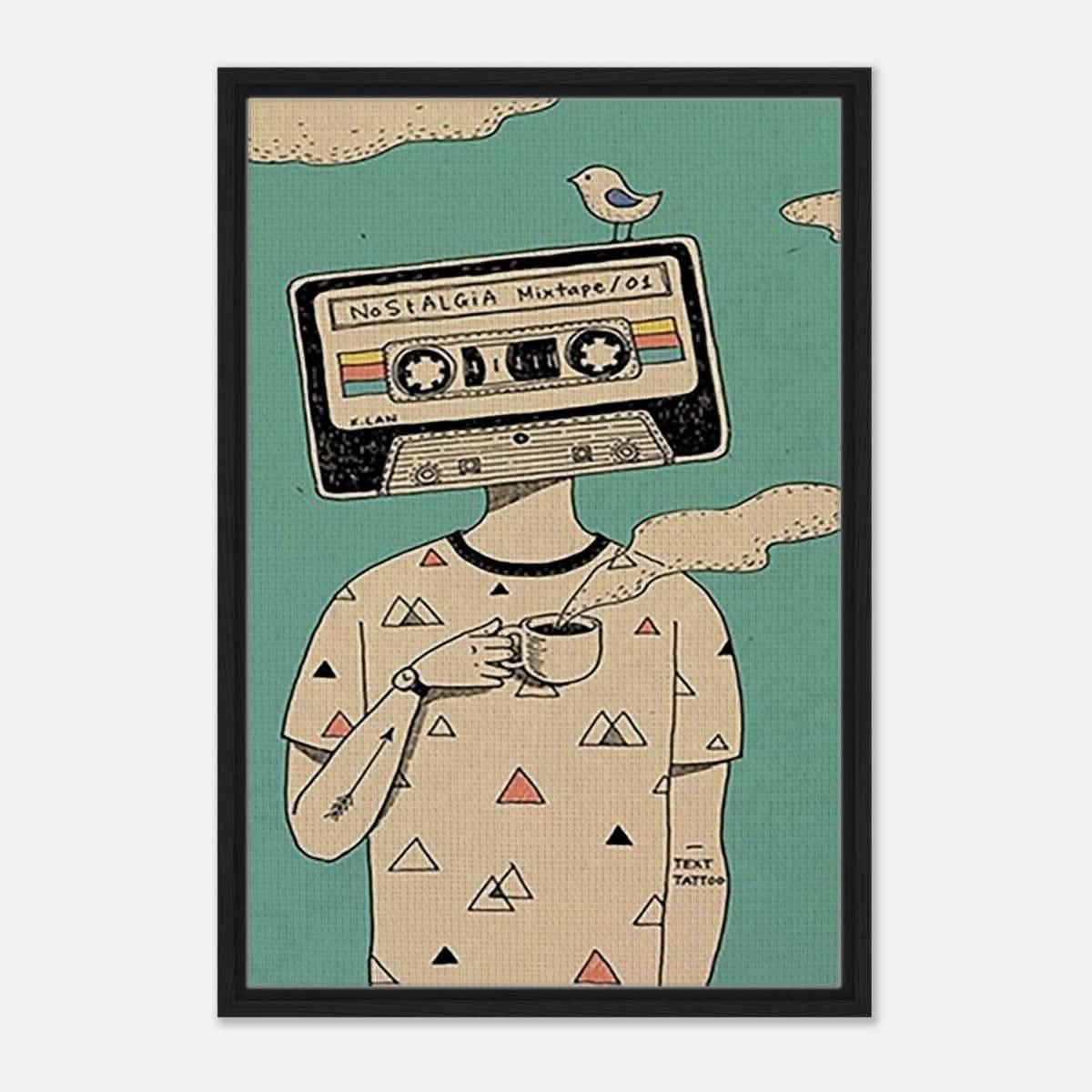 Da Vinci Pop Art Wall art print - Framed Canvas - 50x75 cm / 20x30″ - Black frame