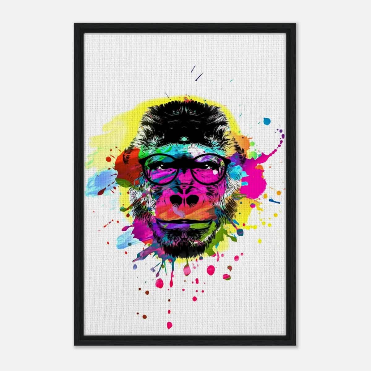 Da Vinci Pop Art Wall art print - Framed Canvas - 50x75 cm / 20x30″ - Black frame