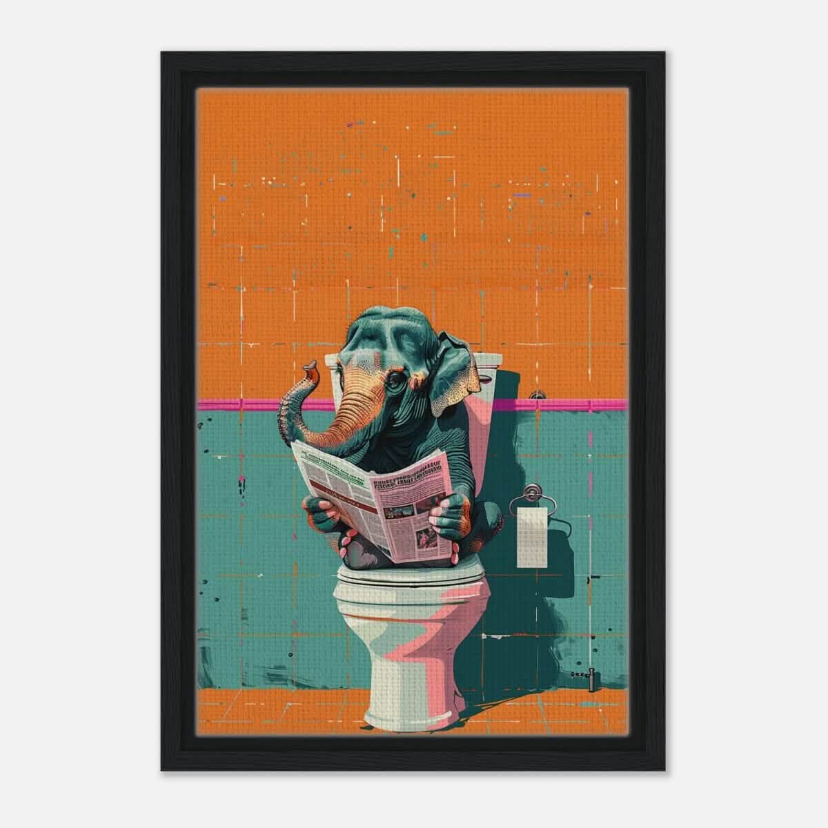 Da Vinci Pop Art Wall art print - Framed Canvas - 30x45 cm / 12x18″ - Black frame