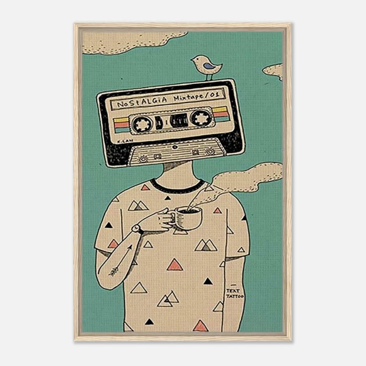 Da Vinci Pop Art Wall art print - Framed Canvas - 60x90 cm / 24x36″ - Wood frame