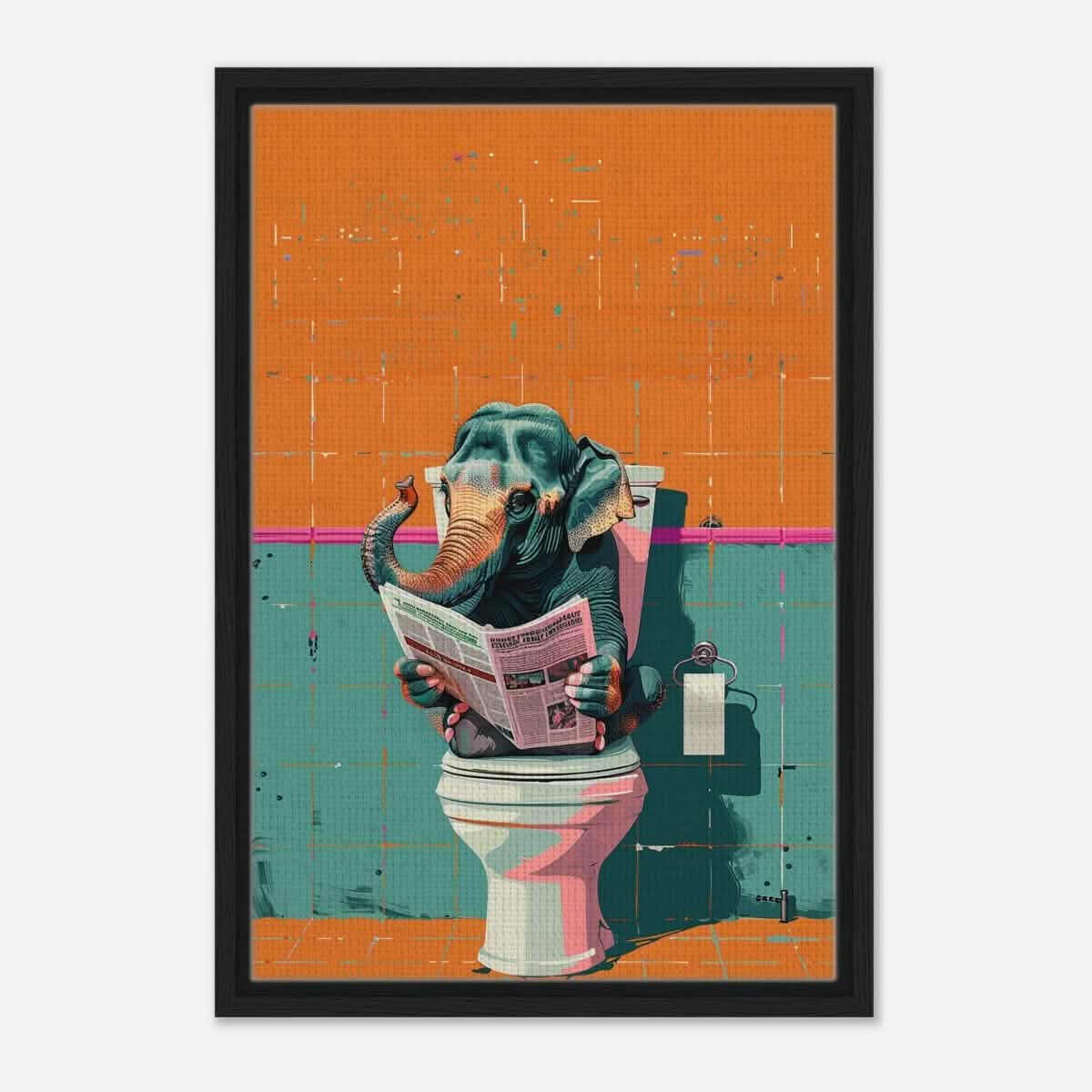 Da Vinci Pop Art Wall art print - Framed Canvas - 40x60 cm / 16x24″ - Black frame