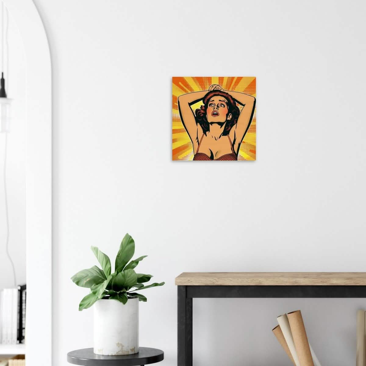 Da Vinci Pop Art Wall art print - Wood Prints - 40x40 cm / 16x16″ - 10 mm