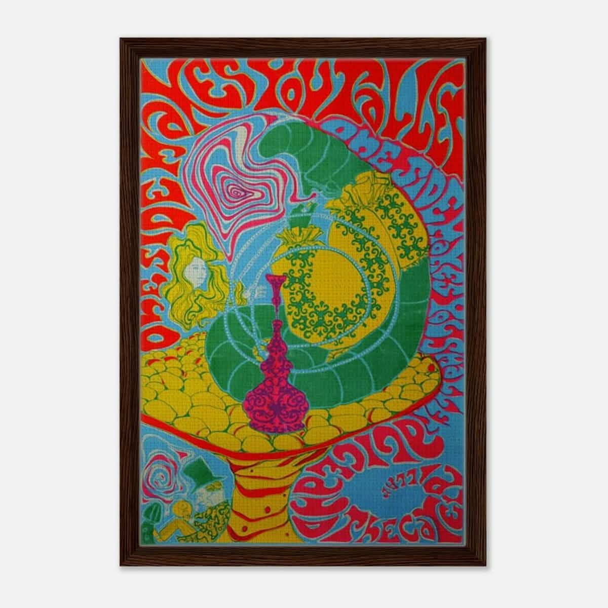 Da Vinci Pop Art Wall art print - Framed Canvas - 40x60 cm / 16x24″ - Dark wood frame