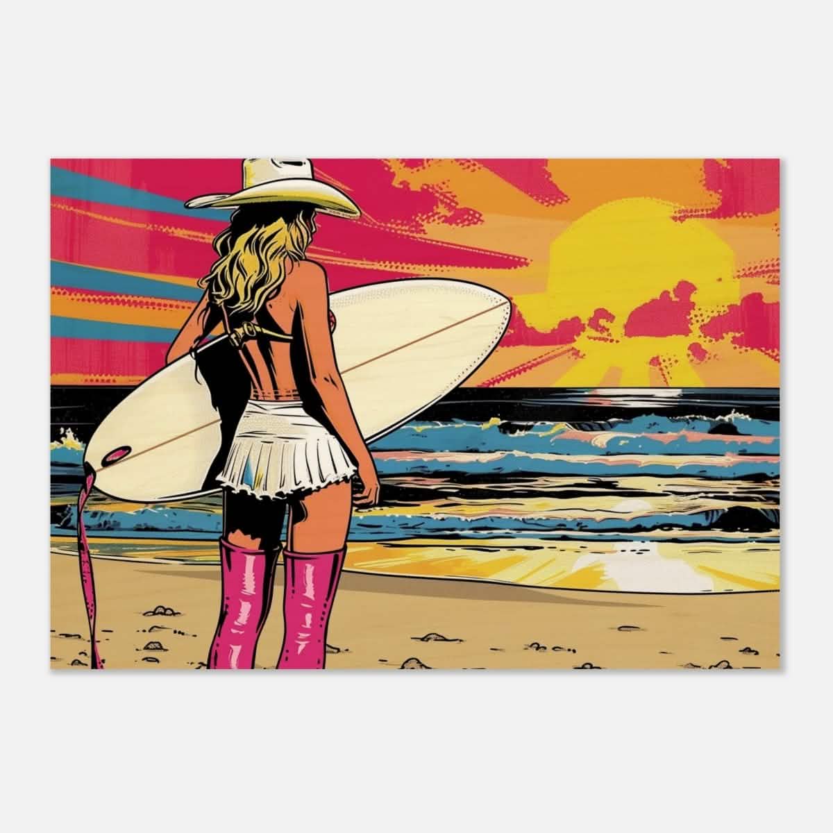 Da Vinci Pop Art Wall art Print - Wood Prints - 70x100 cm / 28x40″ - 20 mm