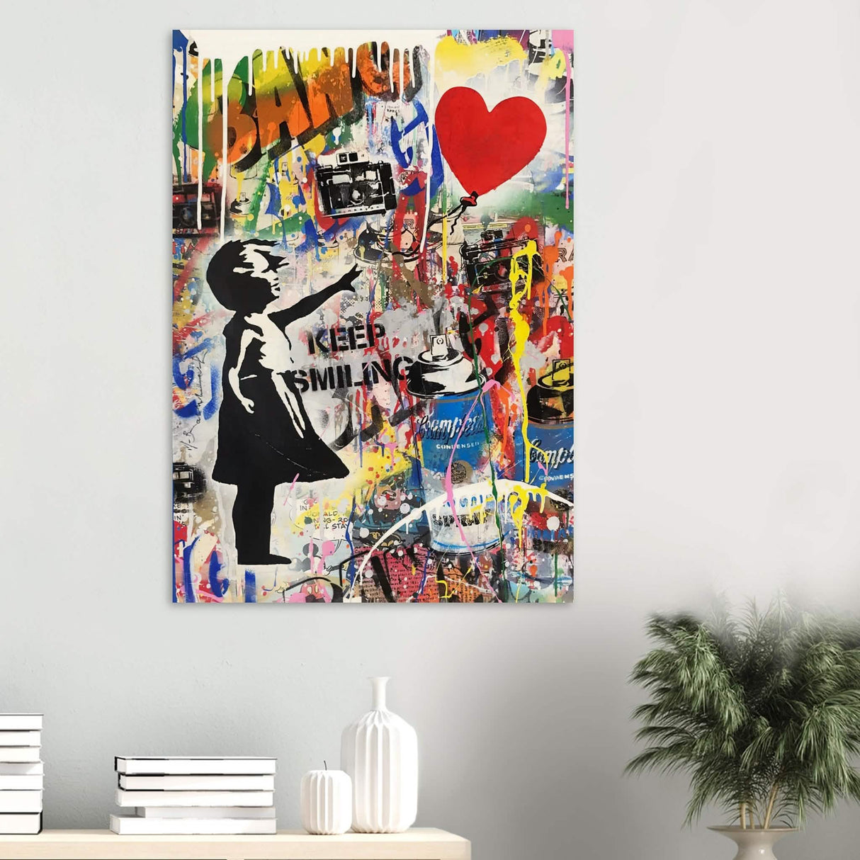 Da Vinci Pop Art Wall Art | Smile - Wood Prints - 70x100 cm / 28x40″ - 20 mm