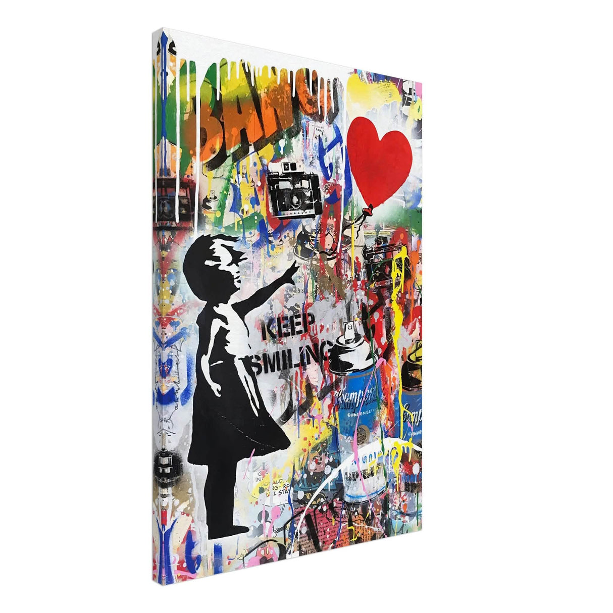 Da Vinci Pop Art Wall Art | Smile - Canvas - 50x75 cm / 20x30″ - Slim