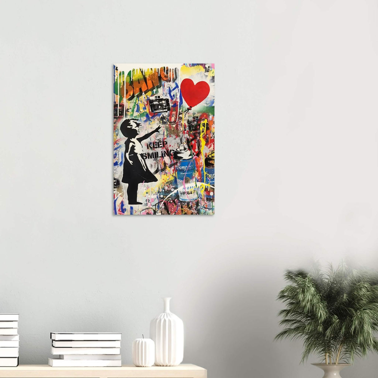 Da Vinci Pop Art Wall Art | Smile - Wood Prints - 40x60 cm / 16x24″ - 10 mm