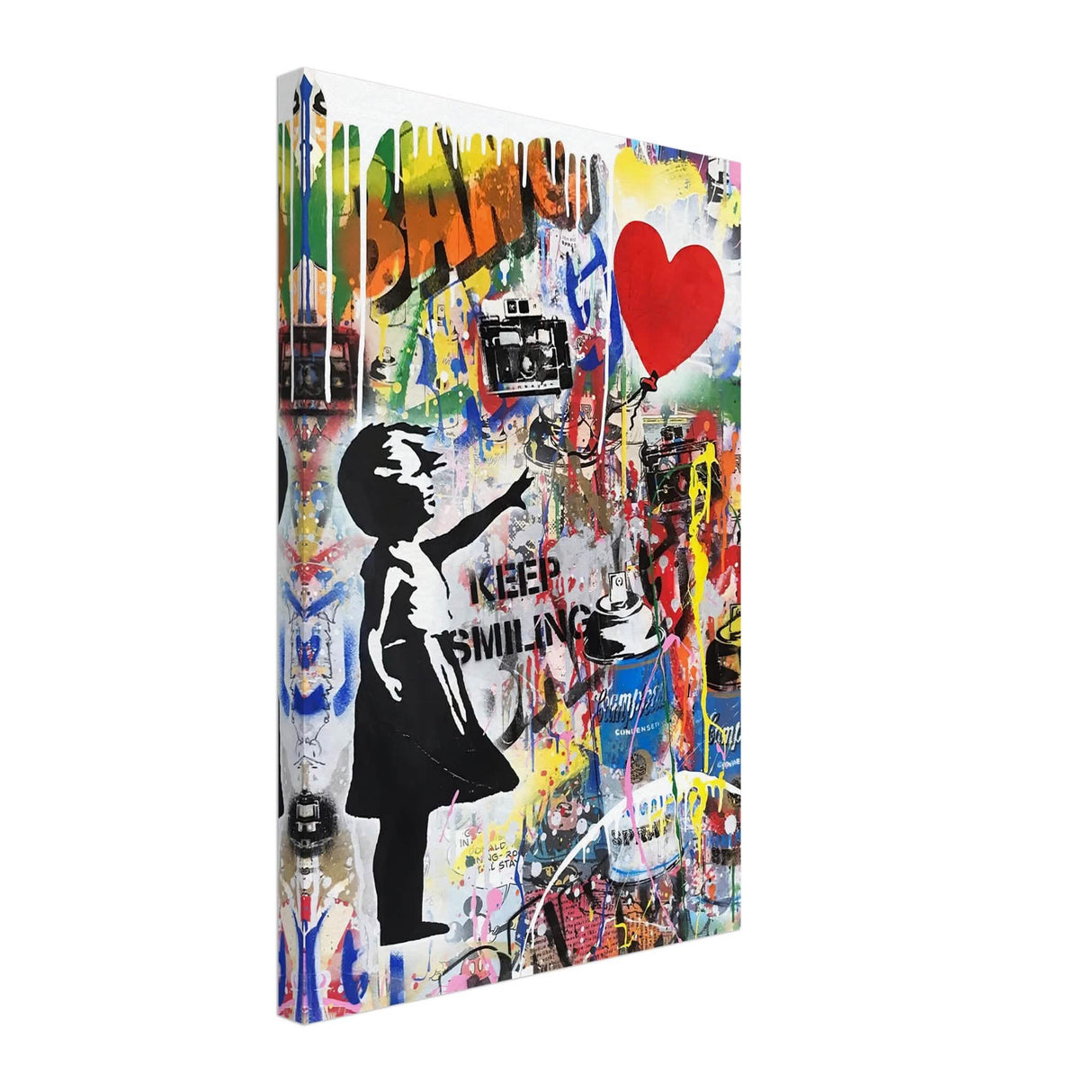 Da Vinci Pop Art Wall Art | Smile - Canvas - 40x60 cm / 16x24″ - Thick