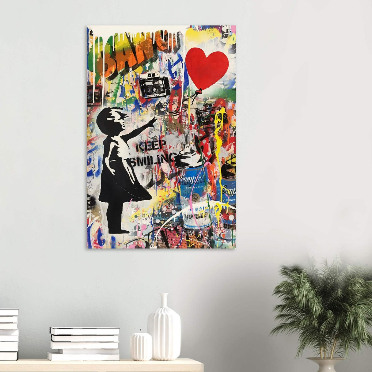 Da Vinci Pop Art Wall Art | Smile - Wood Prints - 60x90 cm / 24x36″ - 10 mm