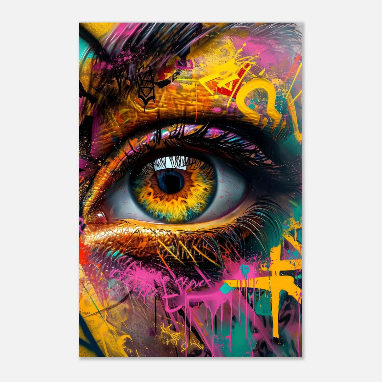 Da Vinci Pop Art Wall Art - Aluminum Print - 60x90 cm / 24x36″ -