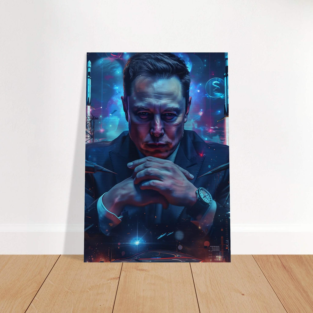 Da Vinci Pop Art Wall Art - Brushed Aluminum Print - 70x100 cm / 28x40″ -