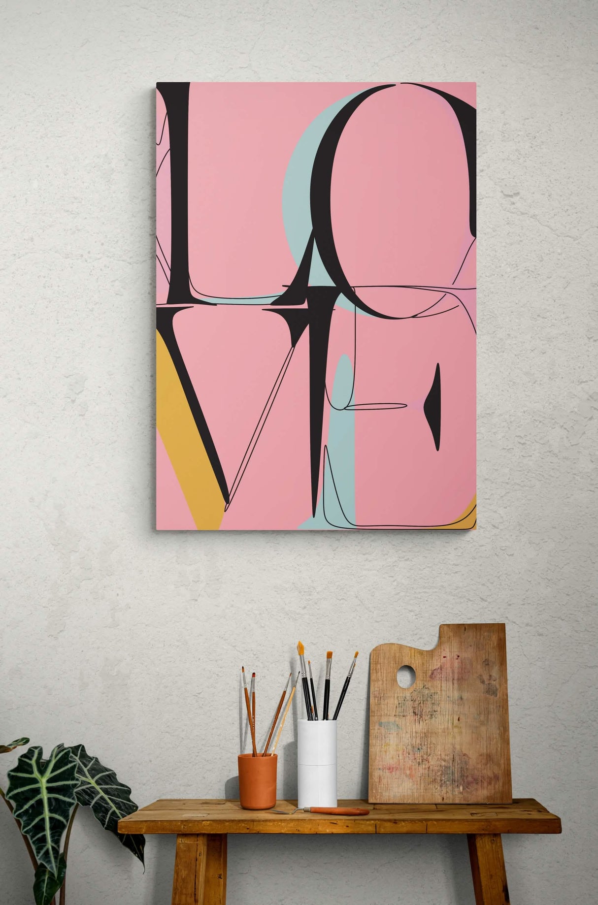 Da Vinci Pop Art Wall art - Canvas - 70x100 cm / 28x40″ - Slim