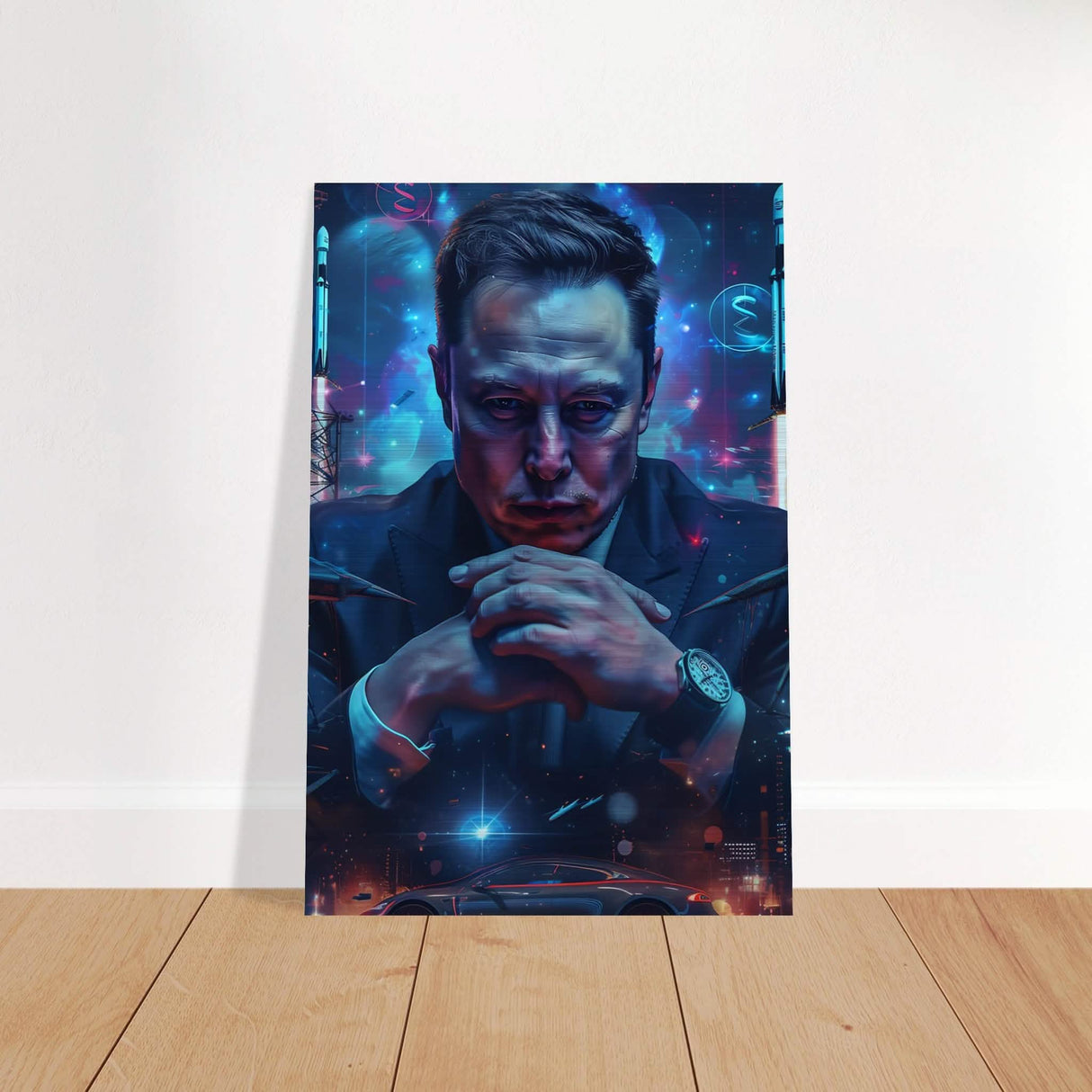 Da Vinci Pop Art Wall Art - Brushed Aluminum Print - 60x90 cm / 24x36″ -