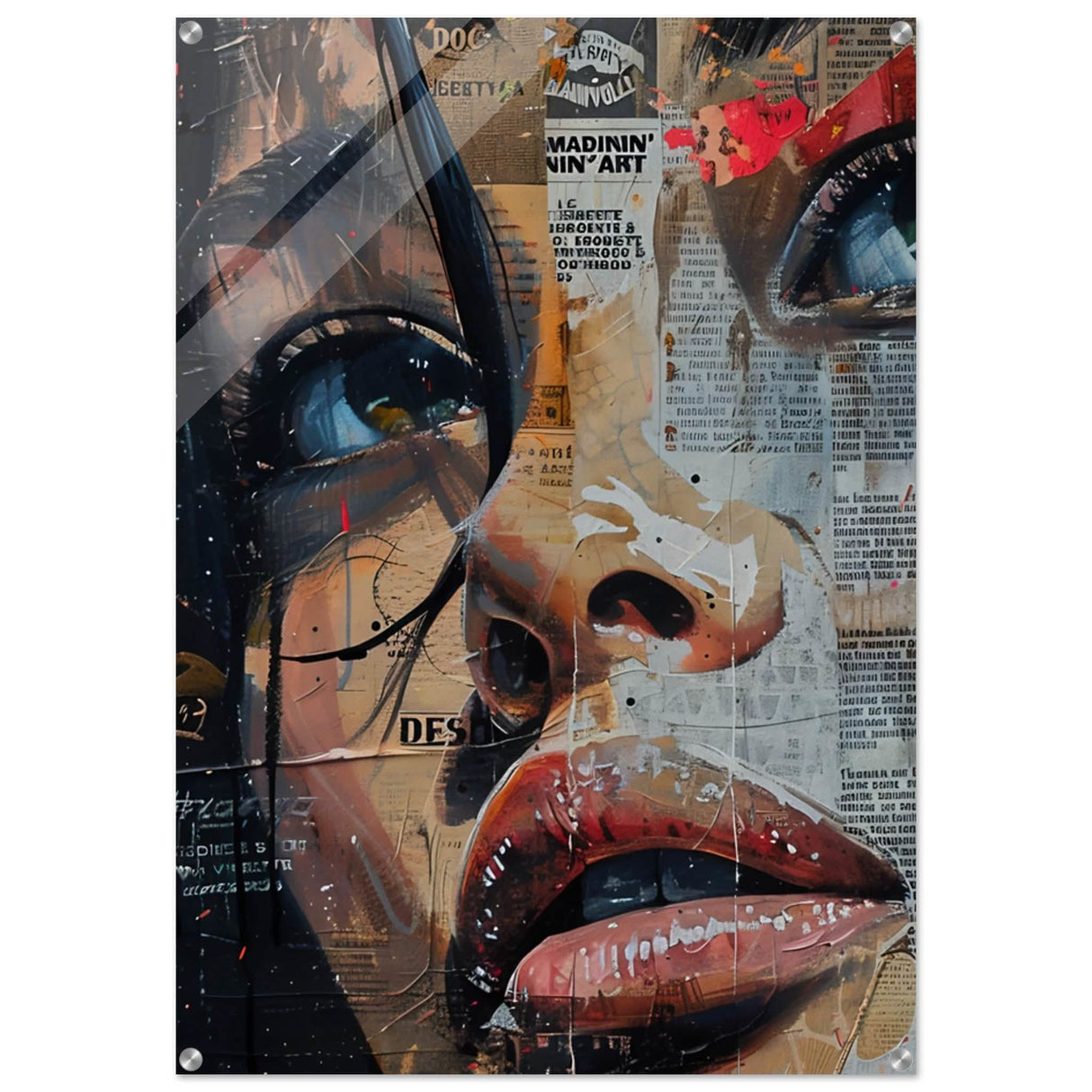 Da Vinci Pop Art Wall Art - Acrylic Print - 70x100 cm / 28x40″ -