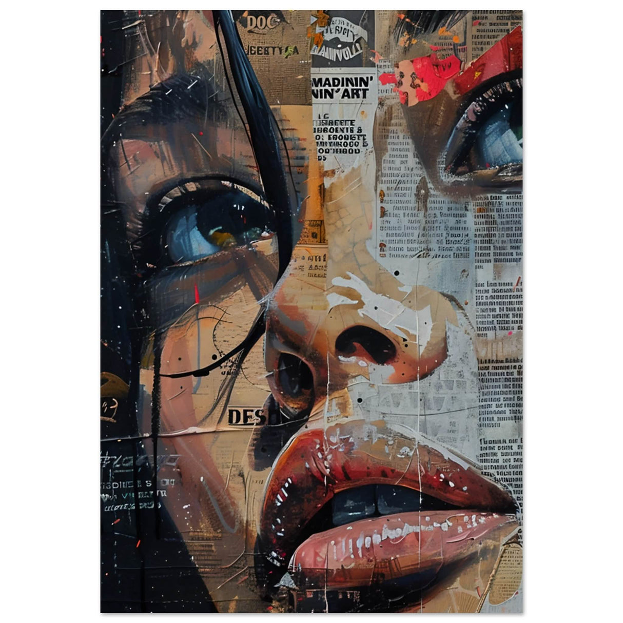 Da Vinci Pop Art Wall Art - Aluminum Print - 70x100 cm / 28x40″ -