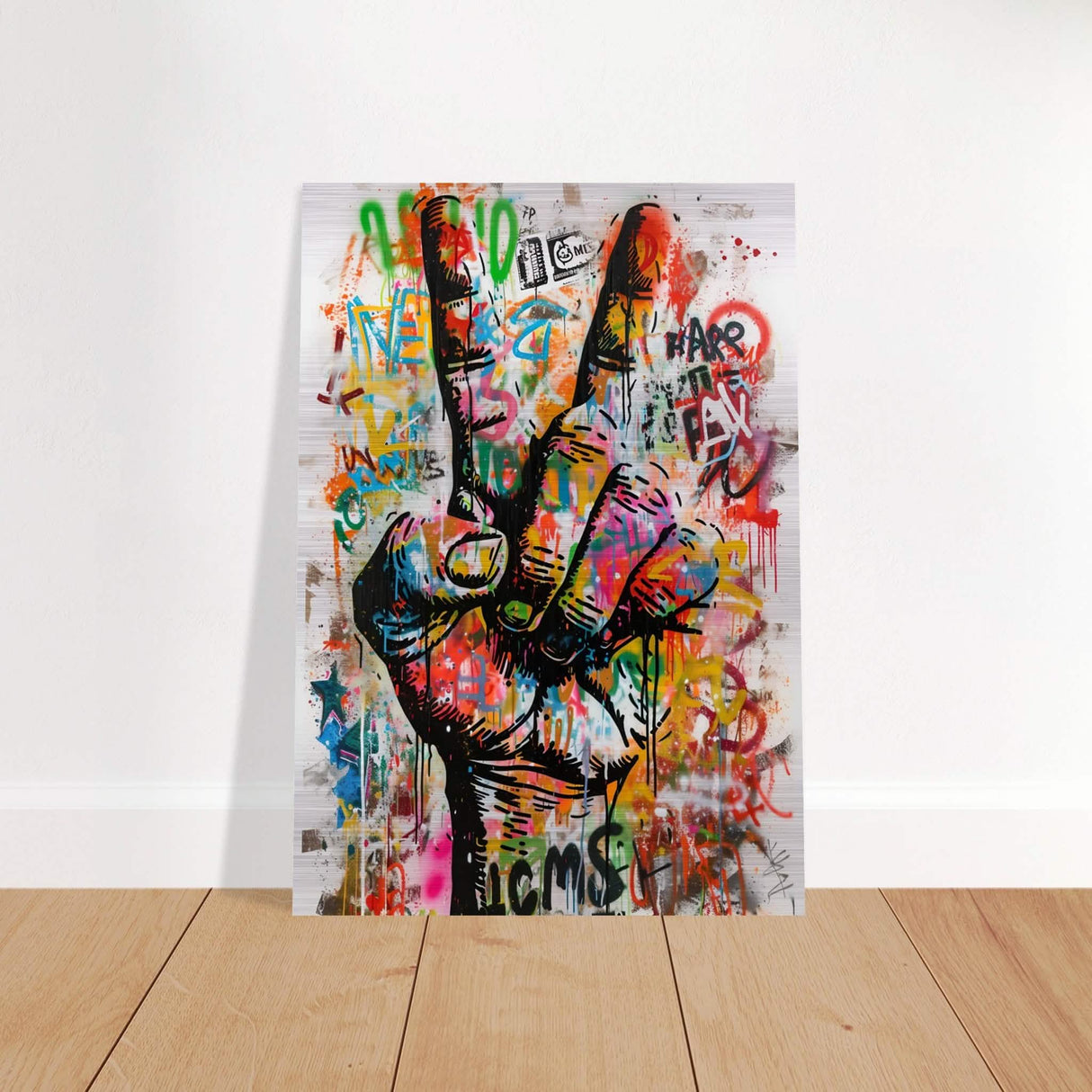 Da Vinci Pop Art Wall Art - Brushed Aluminum Print - 70x100 cm / 28x40″ -