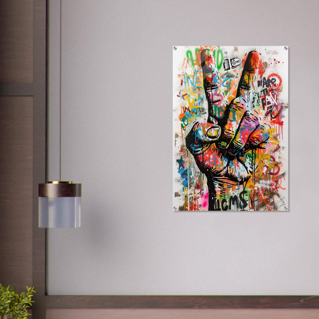 Da Vinci Pop Art Wall Art - Acrylic Print - 70x100 cm / 28x40″ -