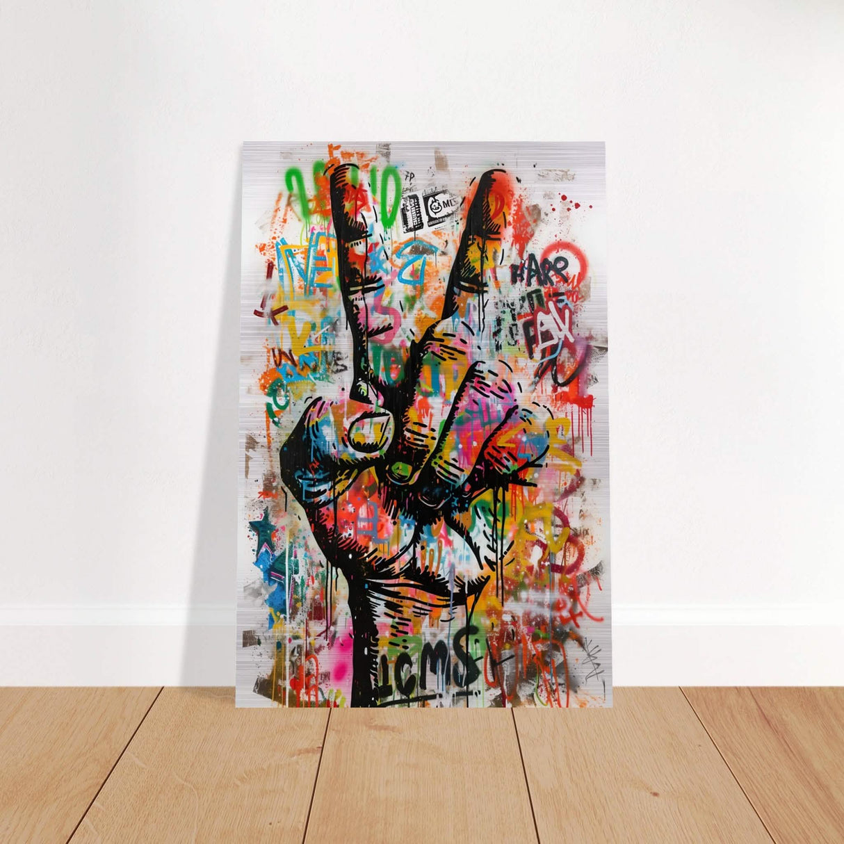 Da Vinci Pop Art Wall Art - Brushed Aluminum Print - 30x45 cm / 12x18″ -