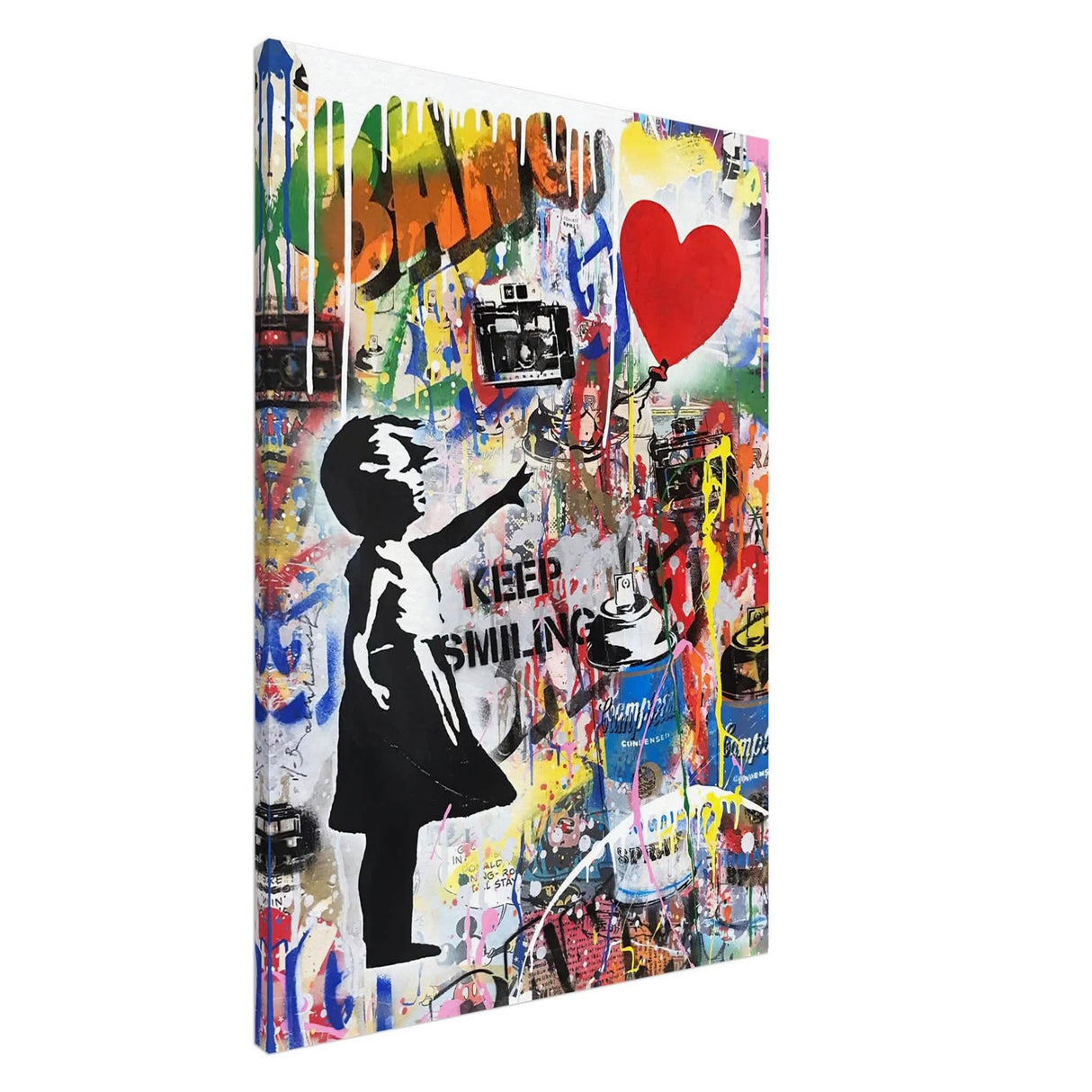 Da Vinci Pop Art Wall Art - Canvas - 70x100 cm / 28x40″ - Slim