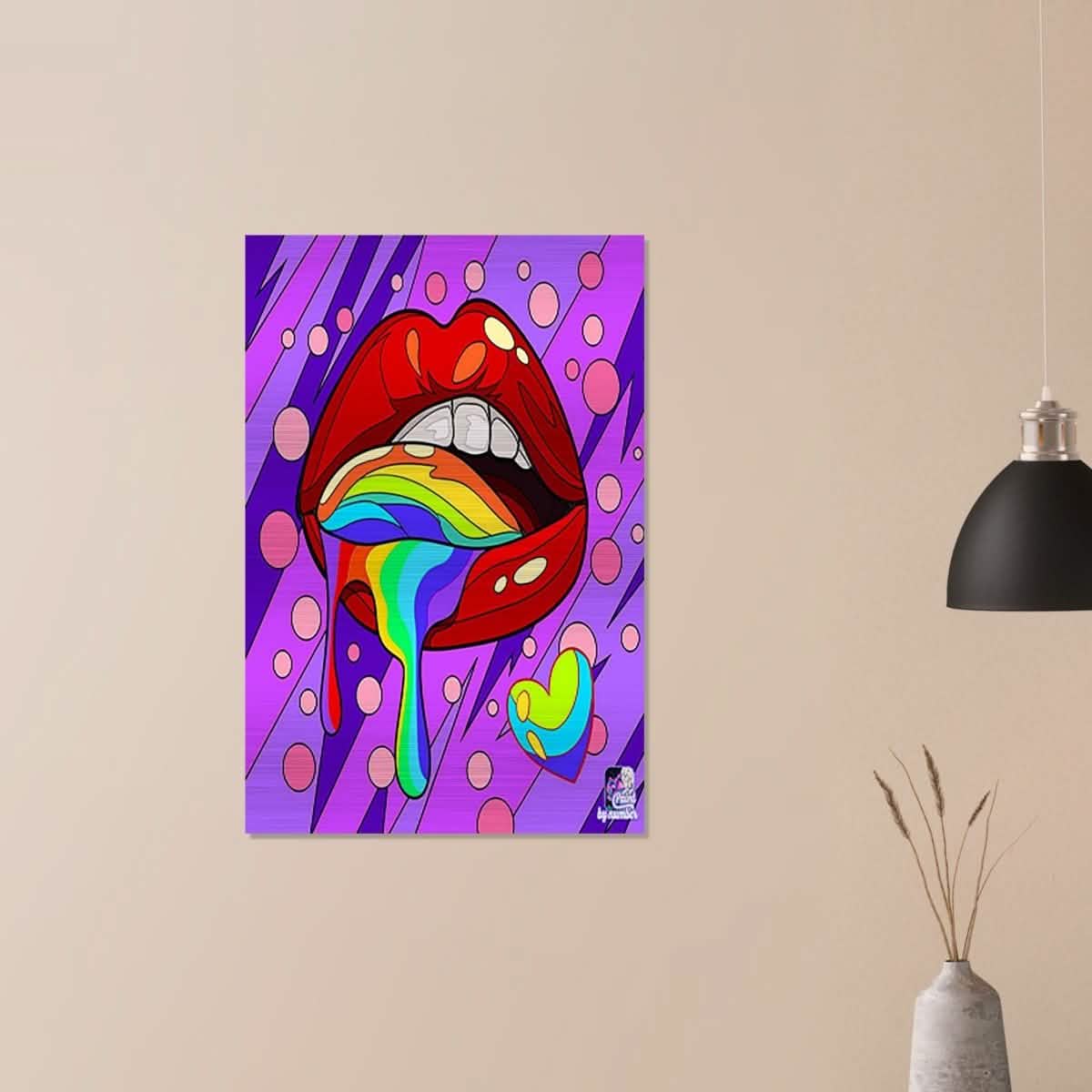 Da Vinci Pop Art Wall Art - Brushed Aluminum Print - 60x90 cm / 24x36″ -