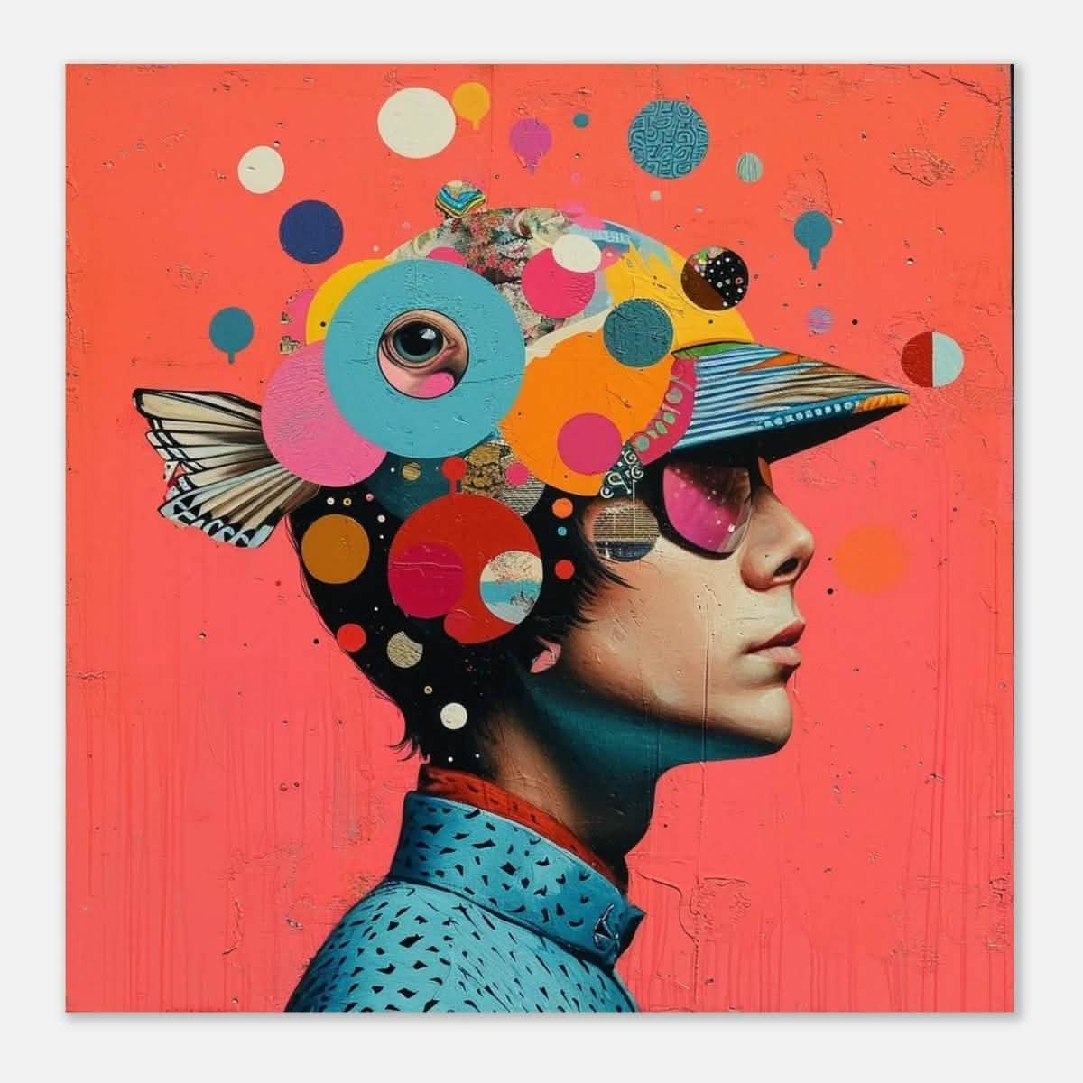 Da Vinci Pop Art Wall Art - Aluminum Print - 40x40 cm / 16x16″ -