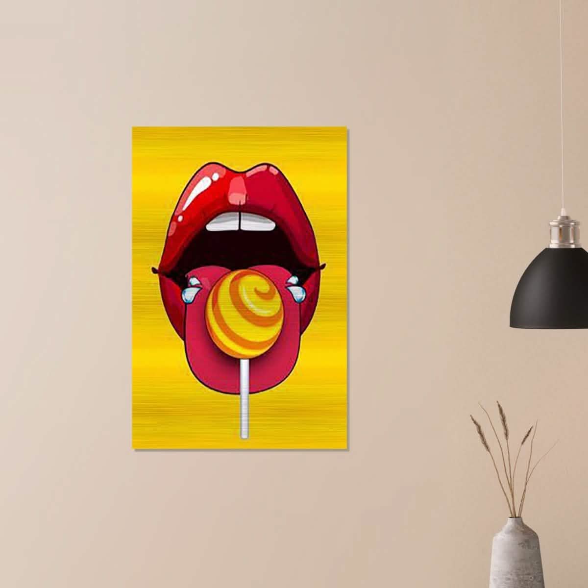 Da Vinci Pop Art Wall Art - Brushed Aluminum Print - 60x90 cm / 24x36″ -