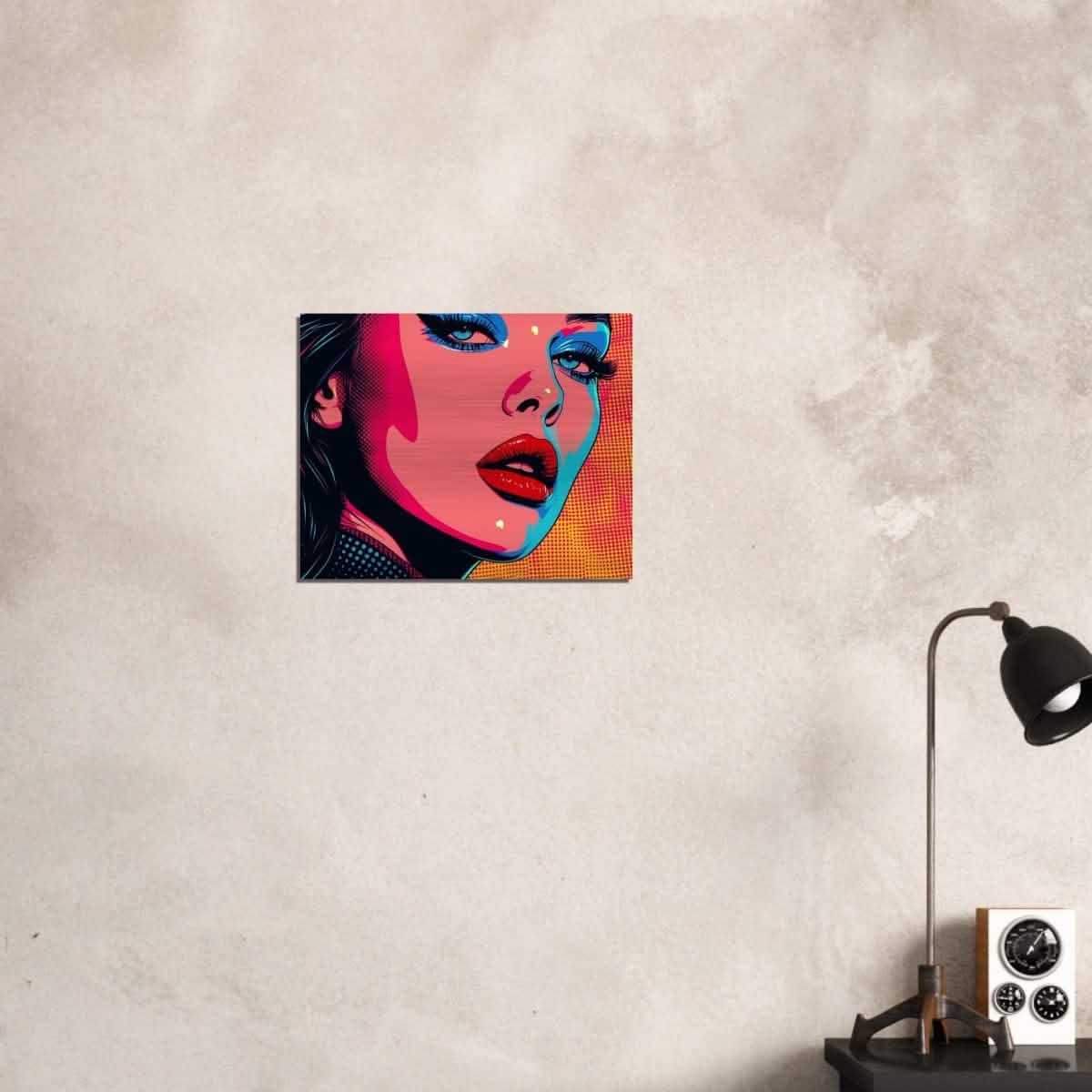 Da Vinci Pop Art Wall Art - Brushed Aluminum Print - 40x50 cm / 16x20″ -