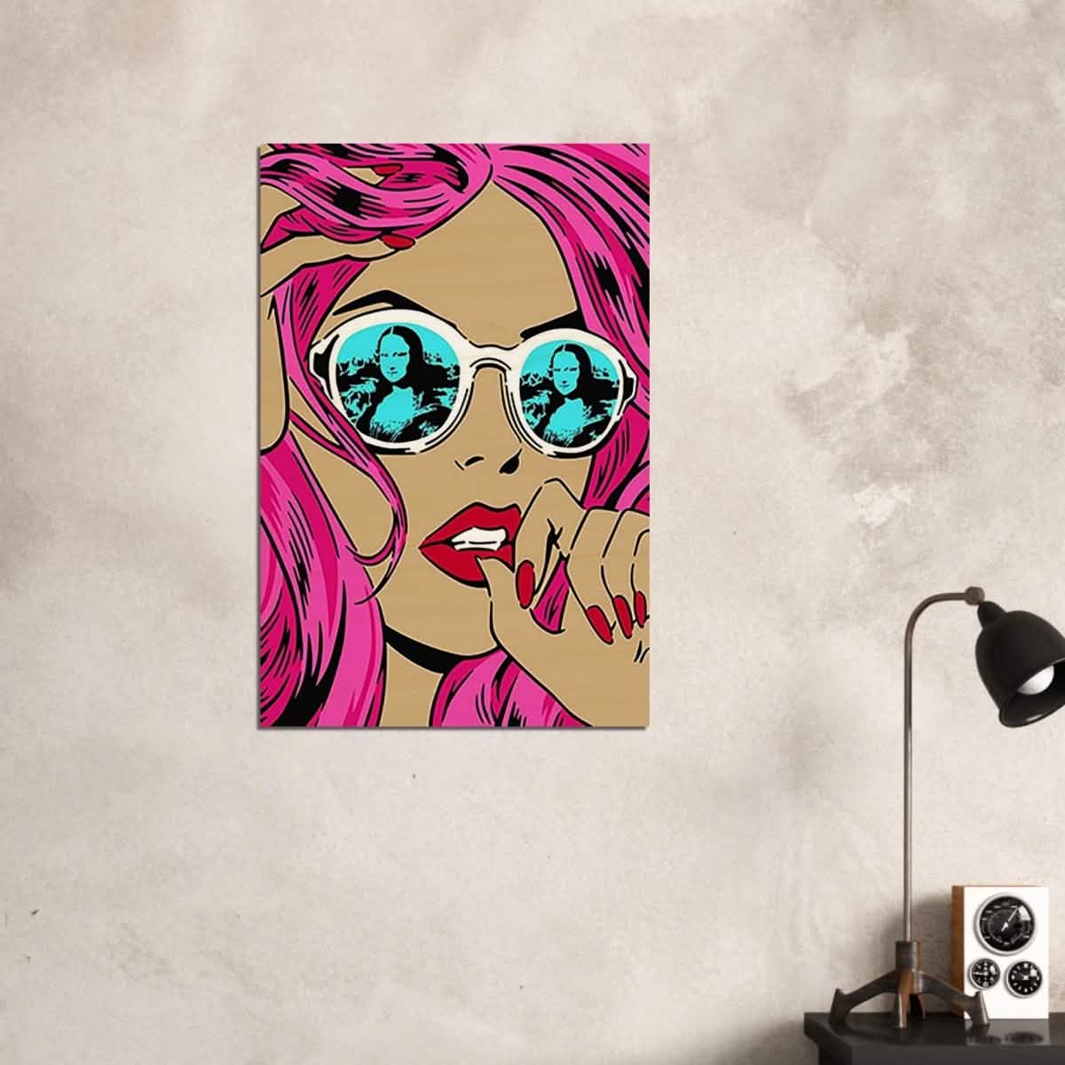 Da Vinci Pop Art Wall Art - Wood Prints - 60x90 cm / 24x36″ - 10 mm