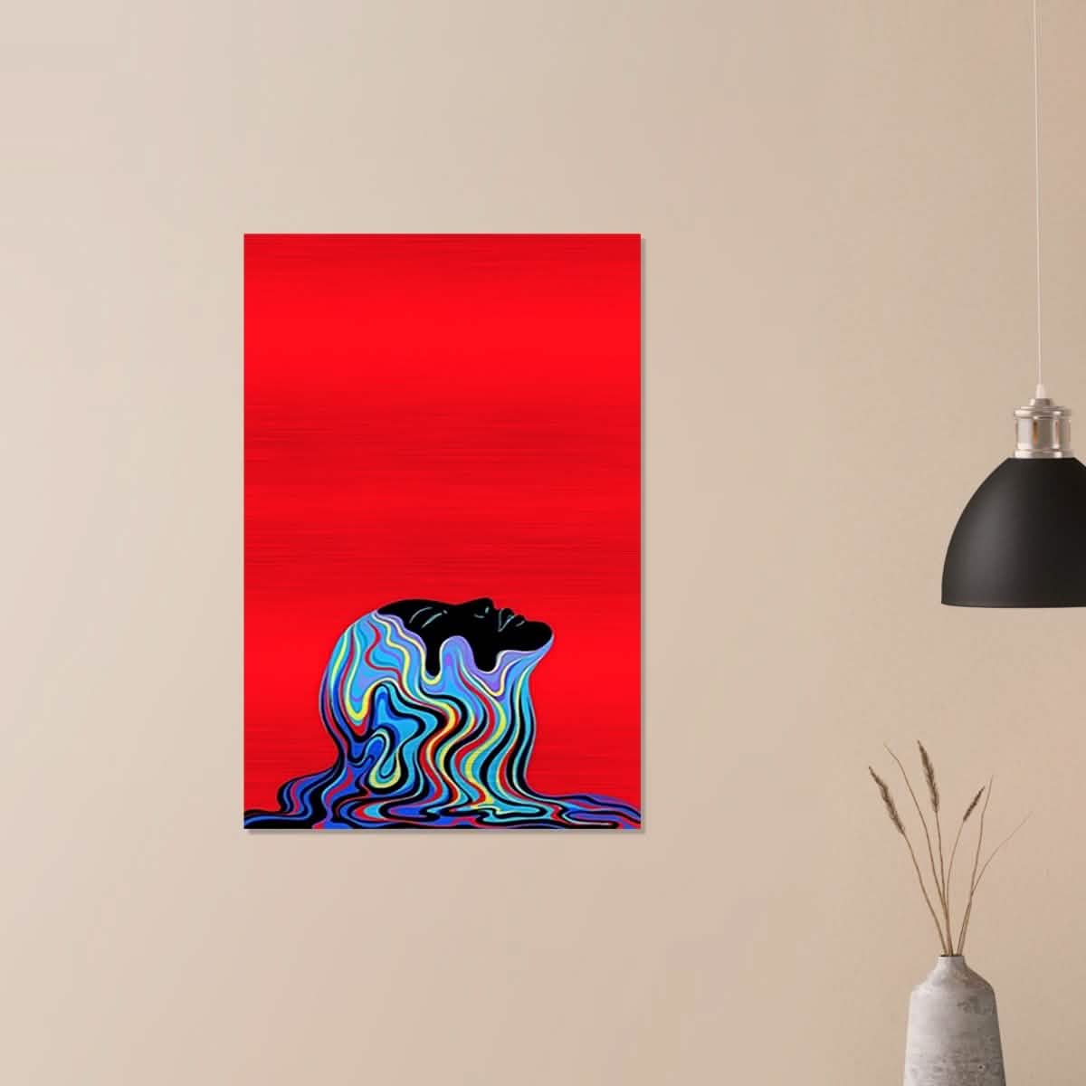 Da Vinci Pop Art Wall Art - Brushed Aluminum Print - 60x90 cm / 24x36″ -