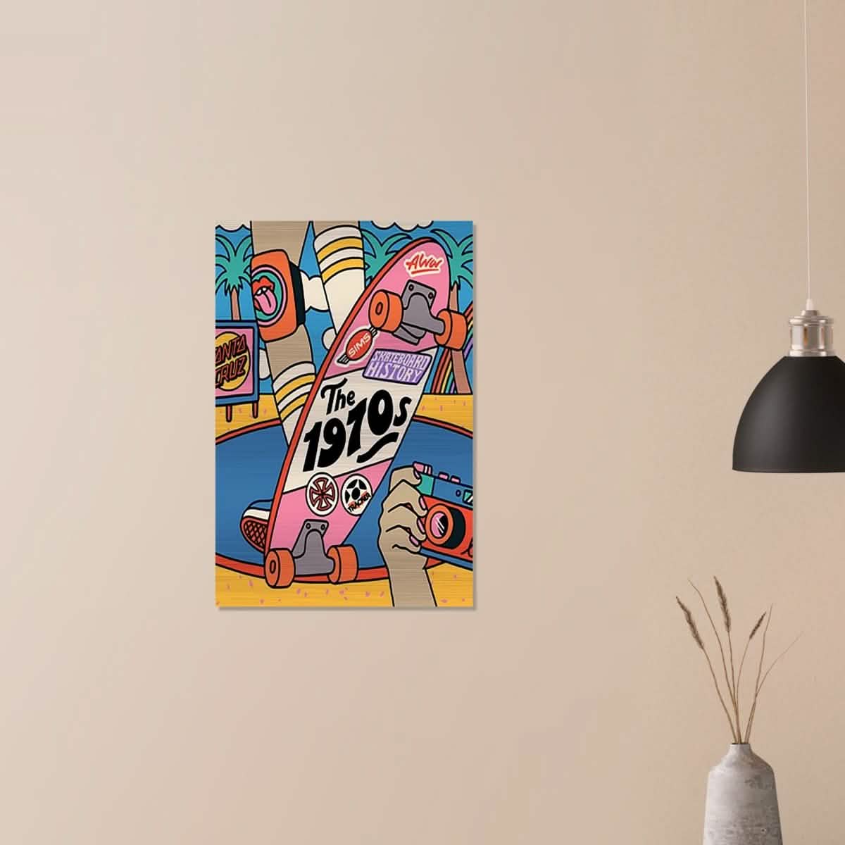 Da Vinci Pop Art Wall Art - Brushed Aluminum Print - 50x75 cm / 20x30″ -