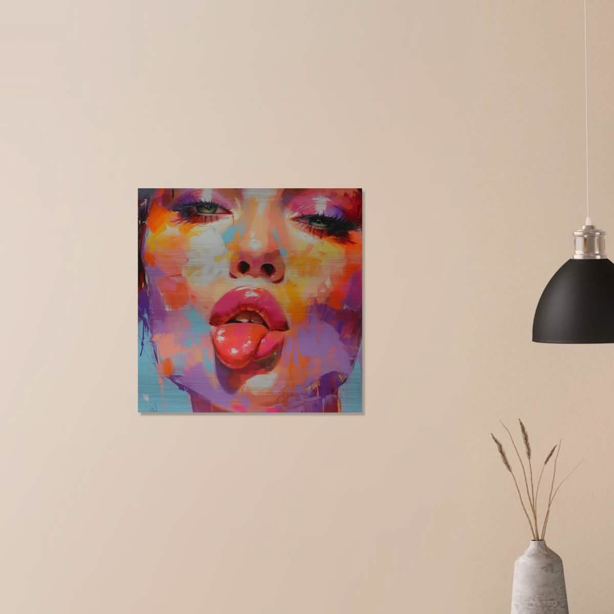 Da Vinci Pop Art Wall Art - Brushed Aluminum Print - 60x60 cm / 24x24″ -