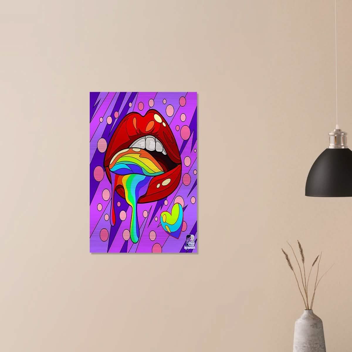 Da Vinci Pop Art Wall Art - Brushed Aluminum Print - 50x75 cm / 20x30″ -