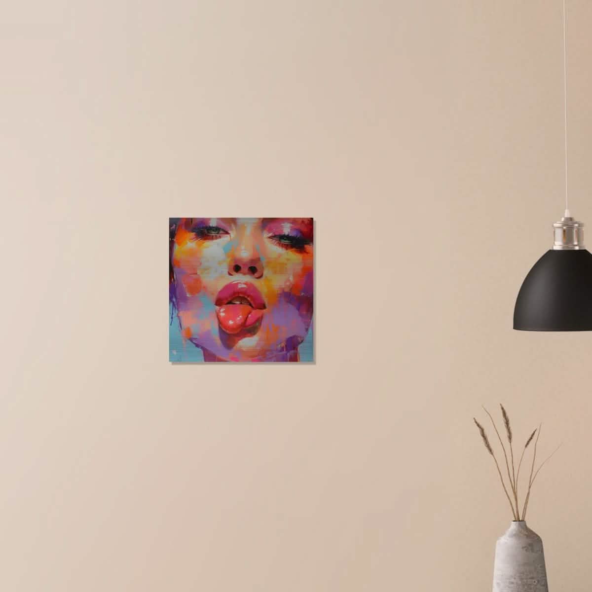 Da Vinci Pop Art Wall Art - Brushed Aluminum Print - 40x40 cm / 16x16″ -