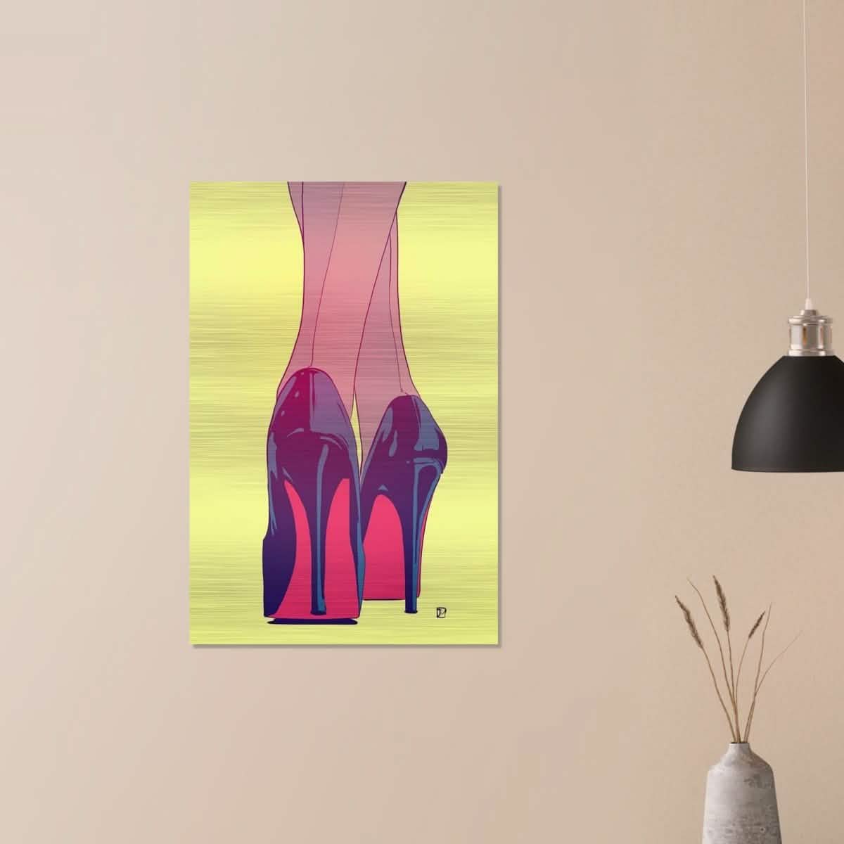 Da Vinci Pop Art Wall Art - Brushed Aluminum Print - 60x90 cm / 24x36″ -