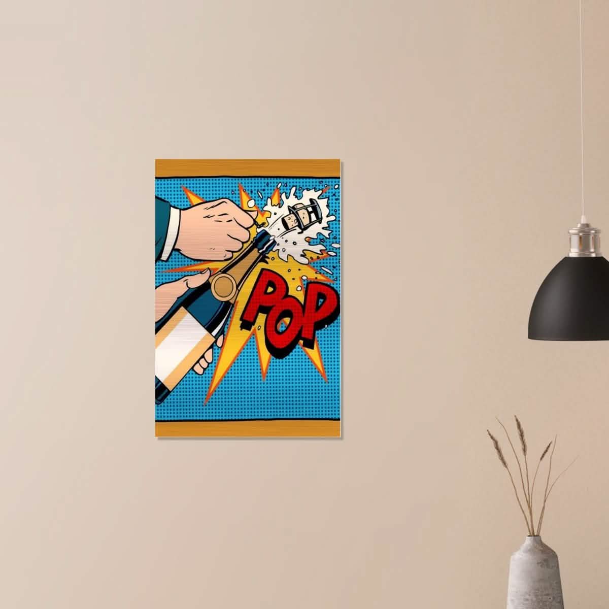 Da Vinci Pop Art Wall Art - Brushed Aluminum Print - 50x75 cm / 20x30″ -