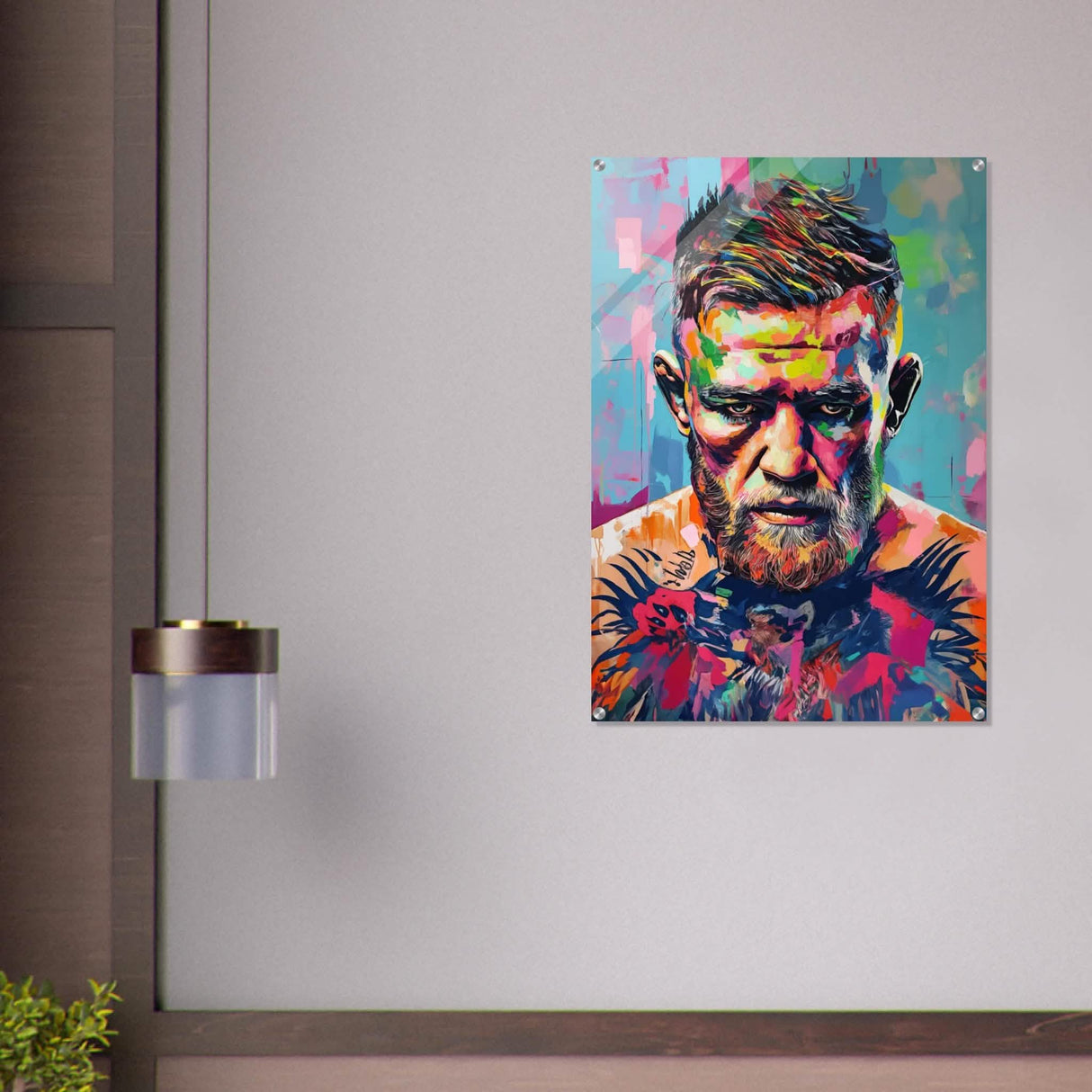 Da Vinci Pop Art Wall Art - Acrylic Print - 70x100 cm / 28x40″ -